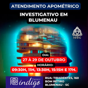Apometria Investigativa Presencial em Blumenau