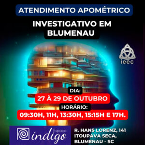 Apometria Investigativa Presencial em Blumenau